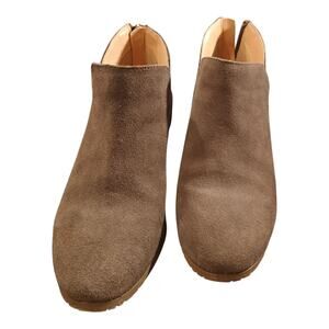 Kenneth Cole Women's Reaction Side Skip Gray Suede Ankle Booties Shoes Size 7‎